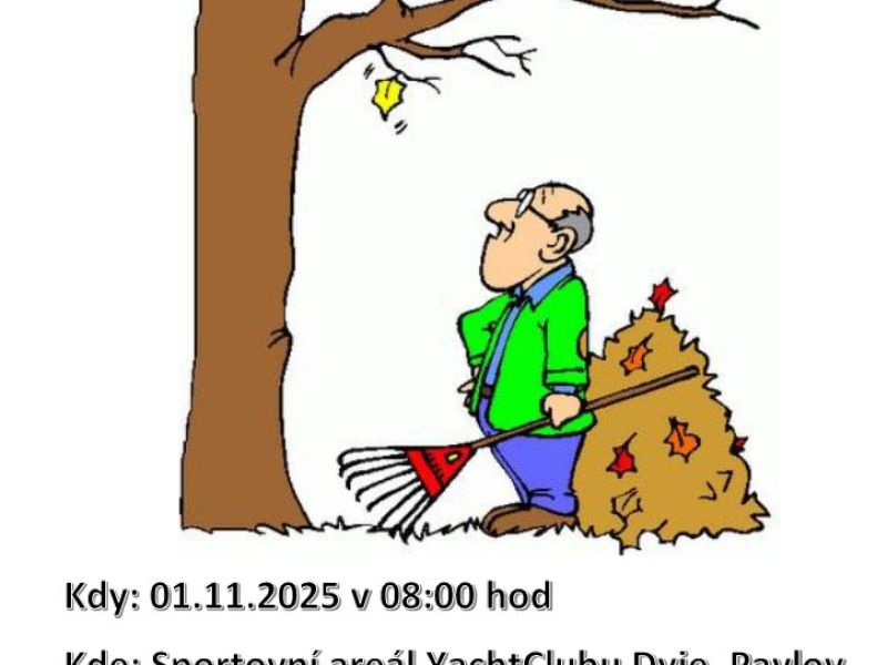 Podzimní brigáda na sportovním středisku YachtClub 2025