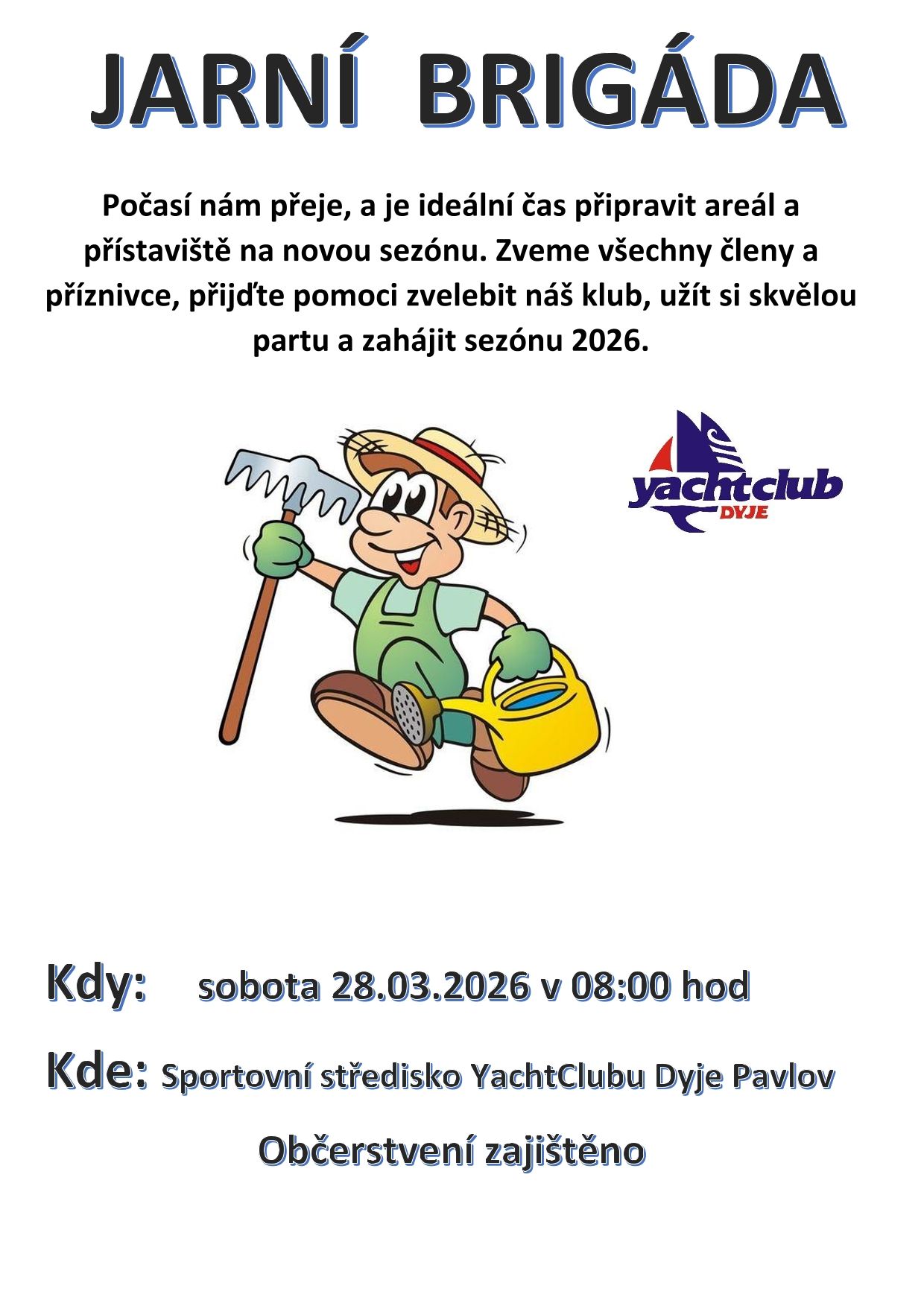 Pozvánka na jarní brigádu 2026